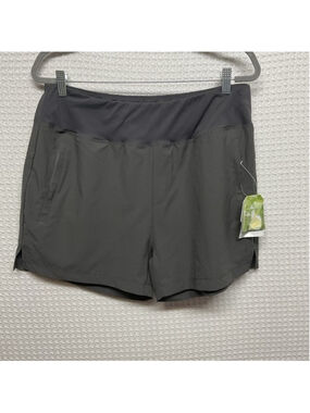 NWT Libin UPF50+ Gray Water Resistant Zipper Pockets Shorts Women‎ XL